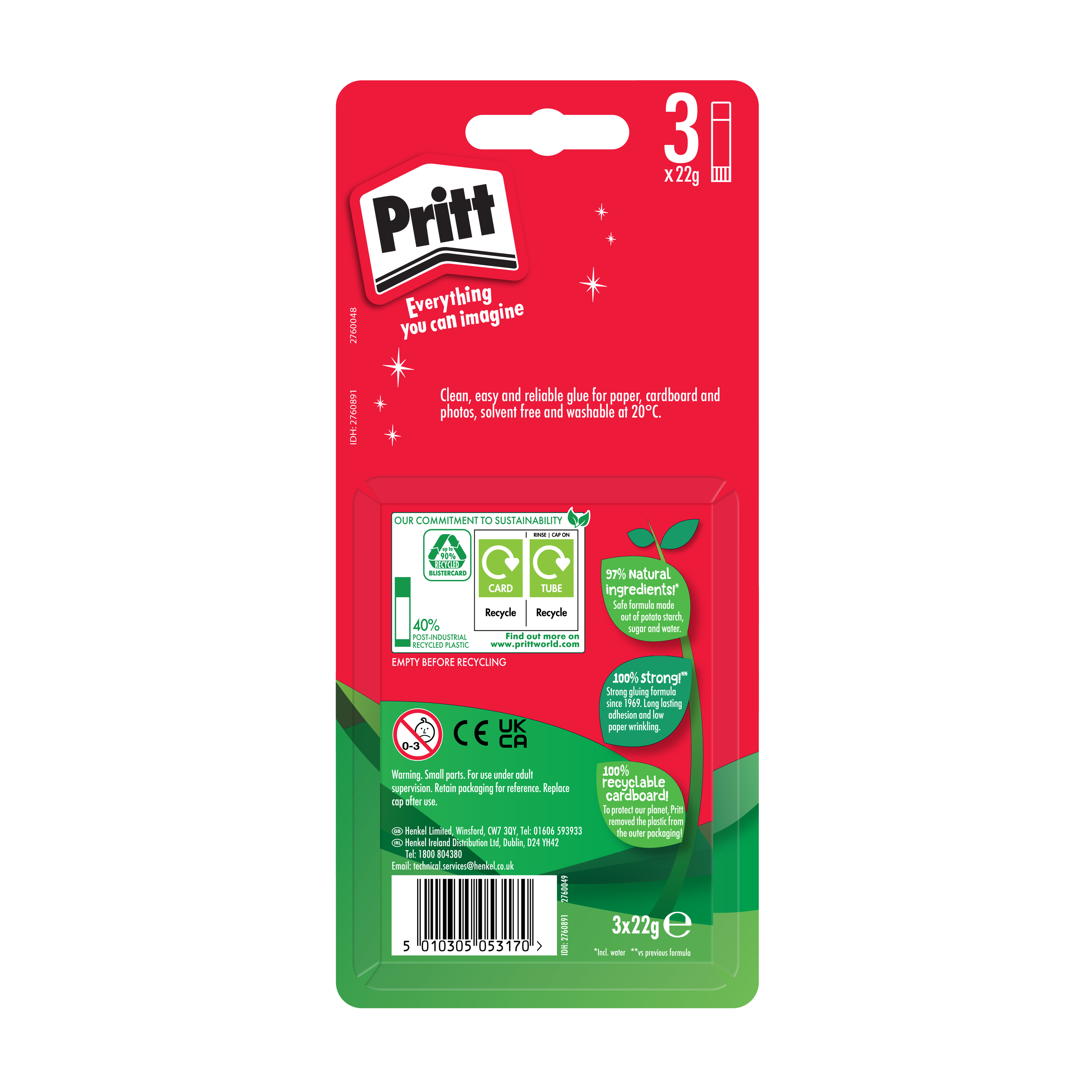 PRITT 22GRM 3PK (1483484)